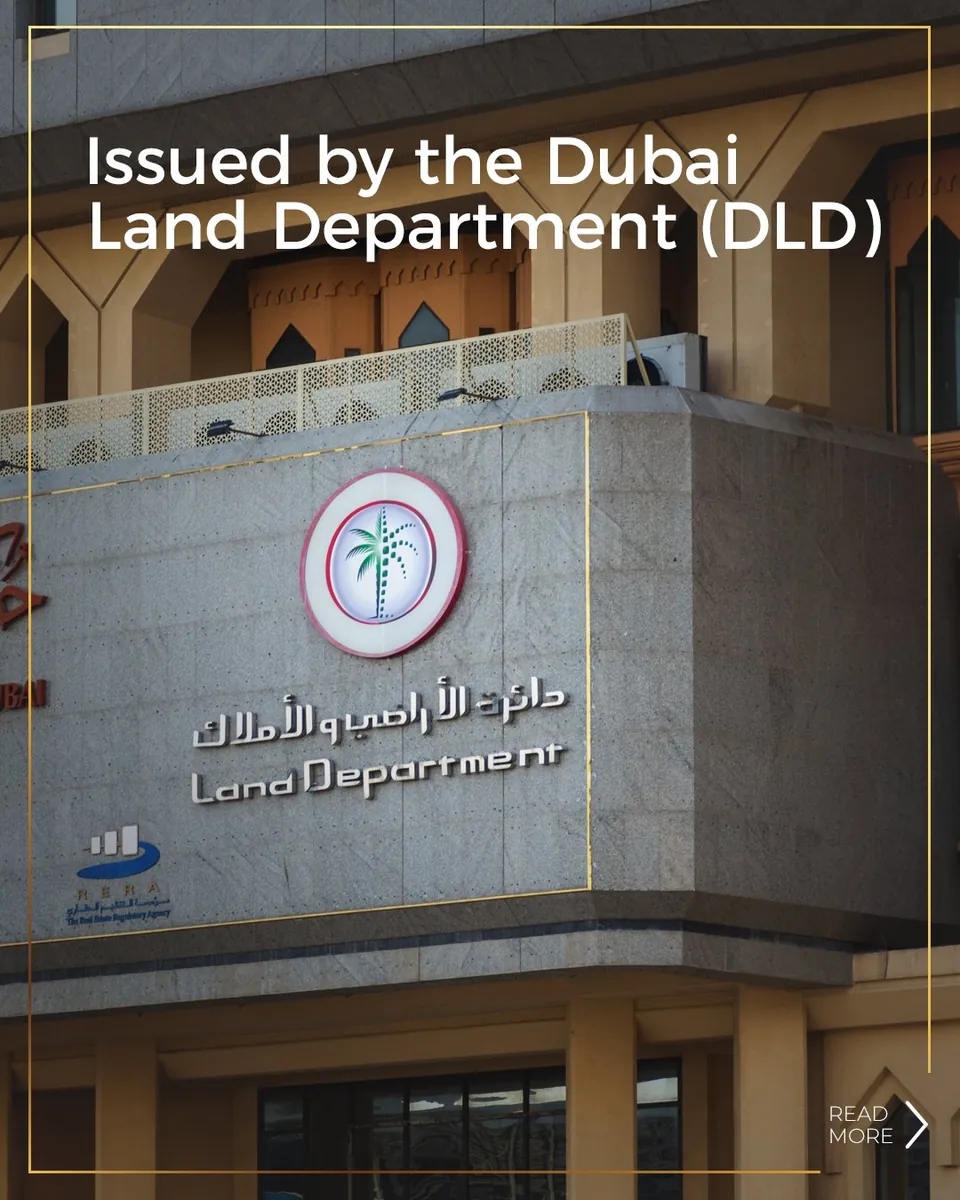 Issued by the Dubai Land Department