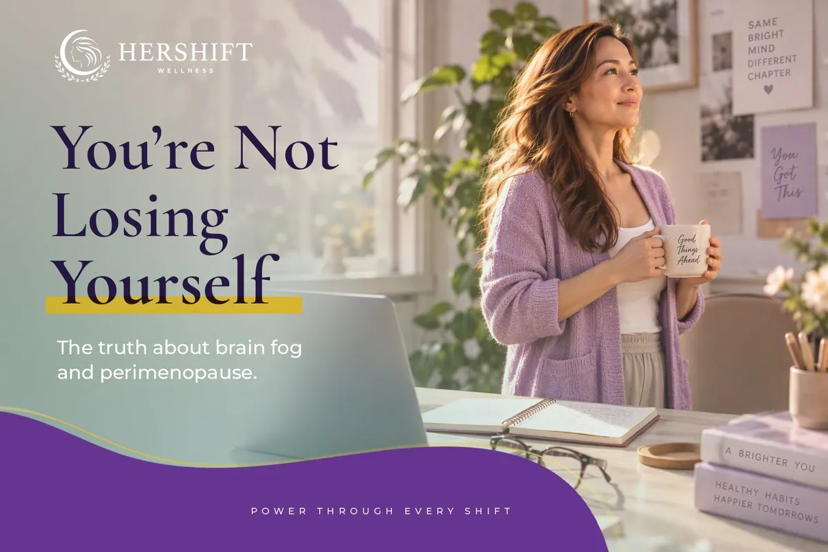 HerShift blog cover, &ldquo;You&rsquo;re not losing yourself&rdquo;