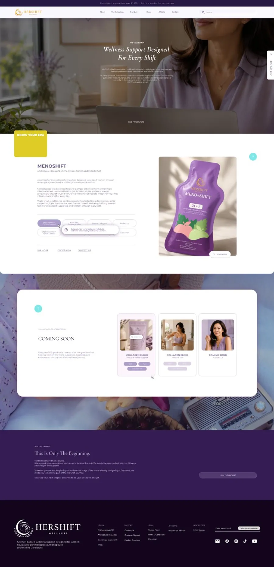 HerShift product page