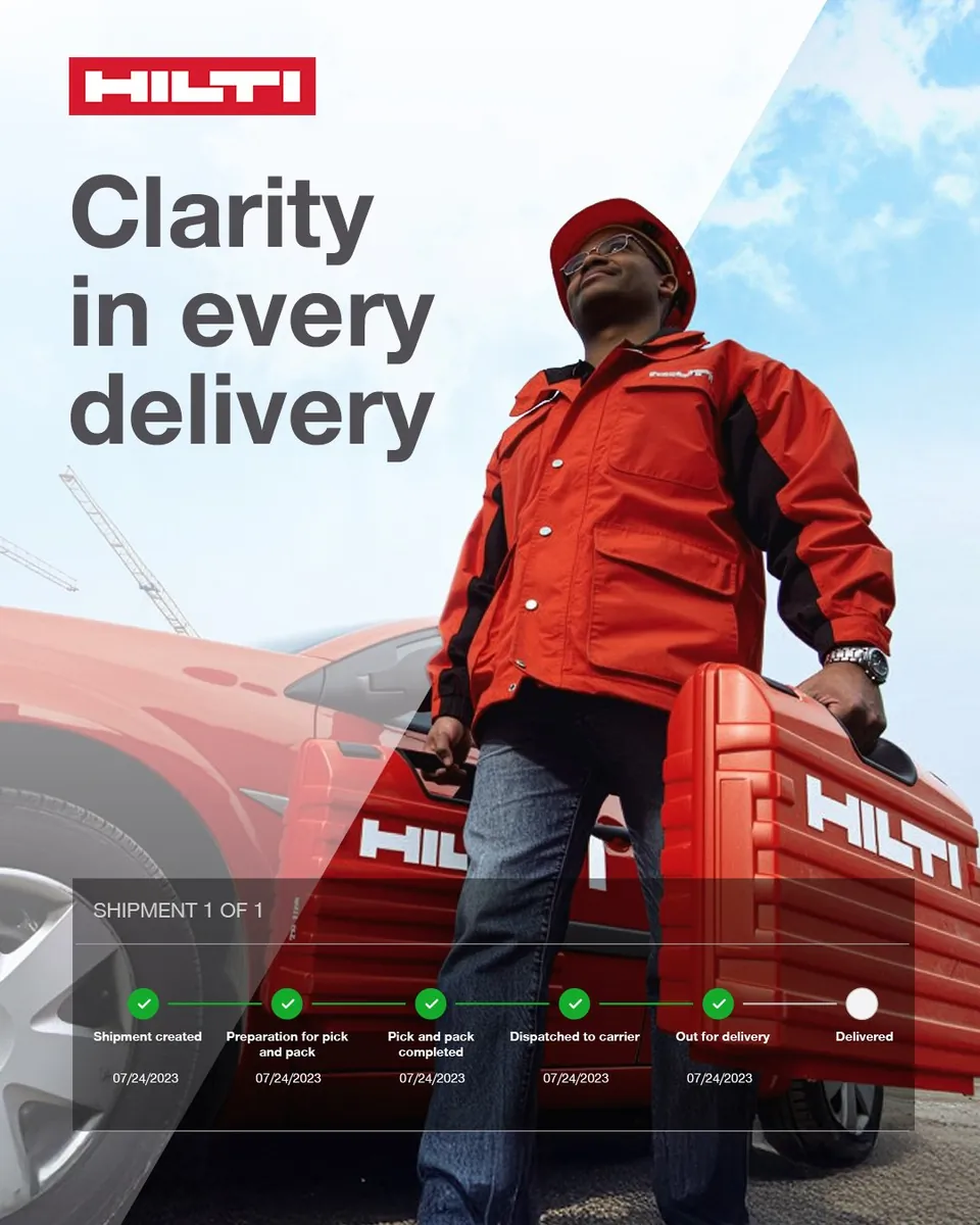 Hilti ACOT ad, clarity in every delivery