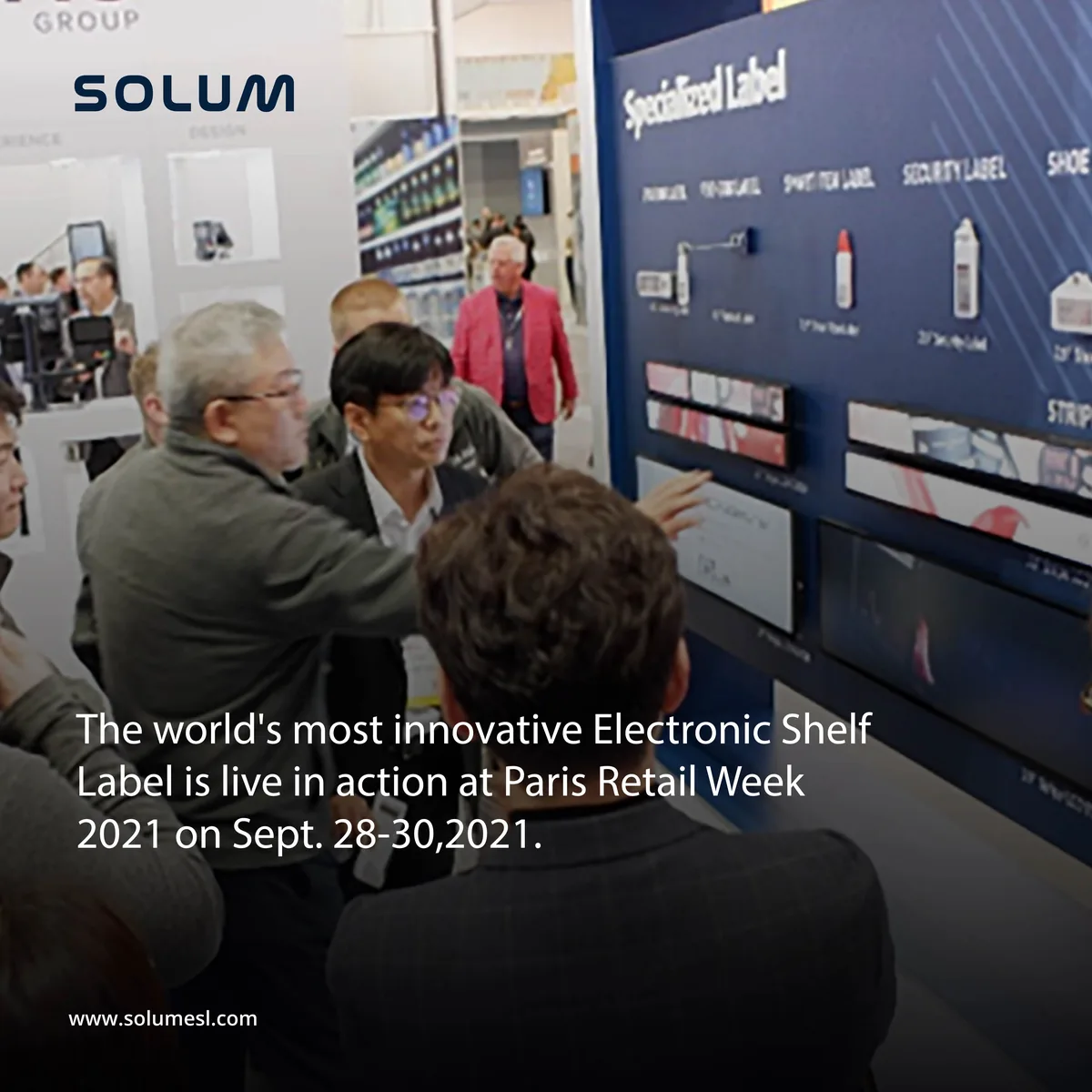 Electronic shelf labels live at Paris Retail Week
