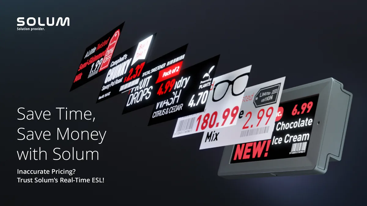 &ldquo;Save time, save money with Solum&rdquo; social ad